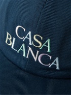 Casablanca - Logo-Embroidered Cotton-Twill Baseball Cap