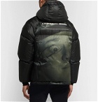 Undercover - Printed Quilted Shell Hooded Down Jacket - Black