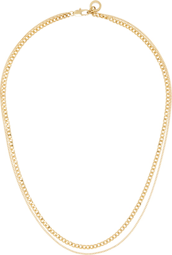Photo: A.P.C. Gold Minimal Necklace