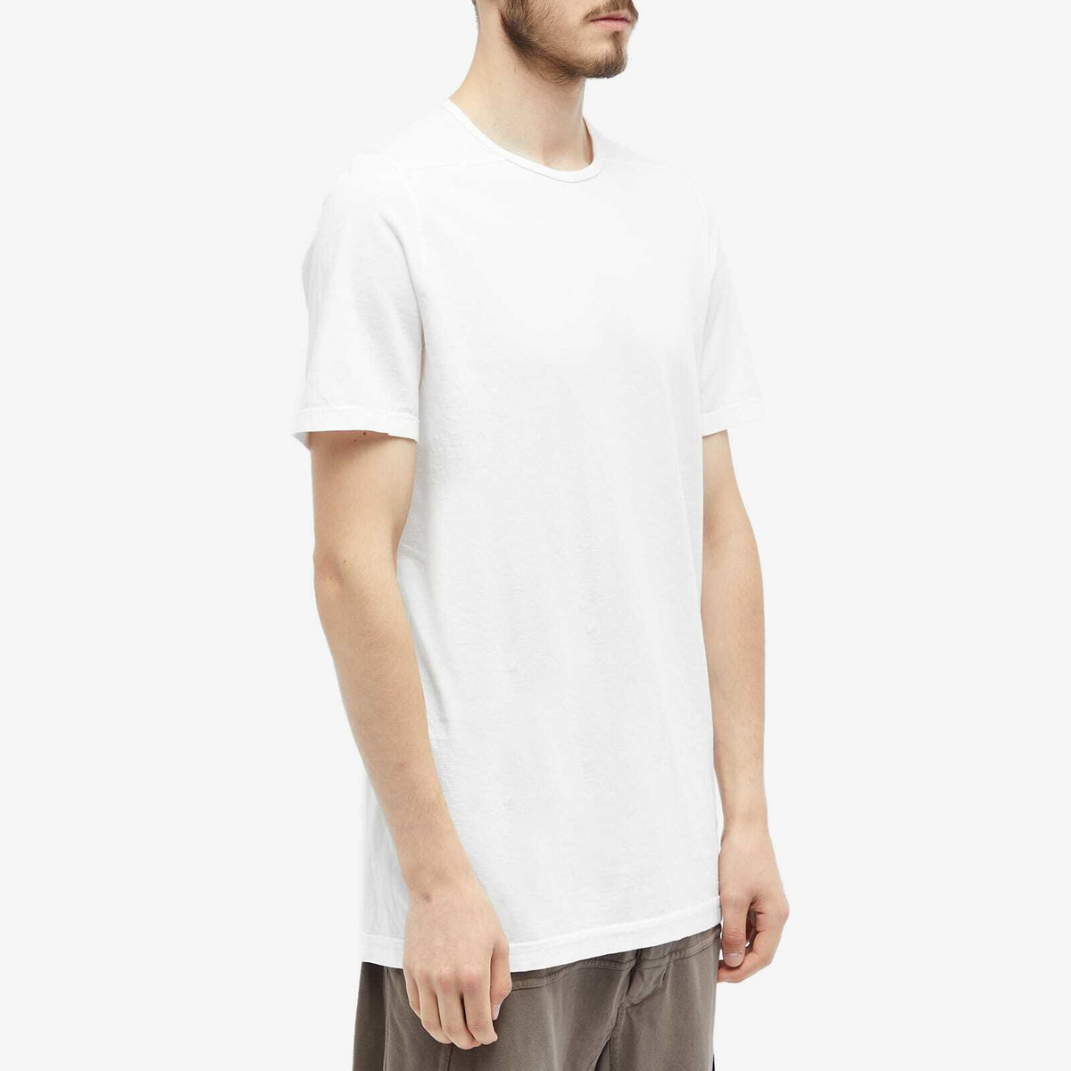 Rick Owens DRKSHDW Men's Level T-Shirt in Milk Rick Owens