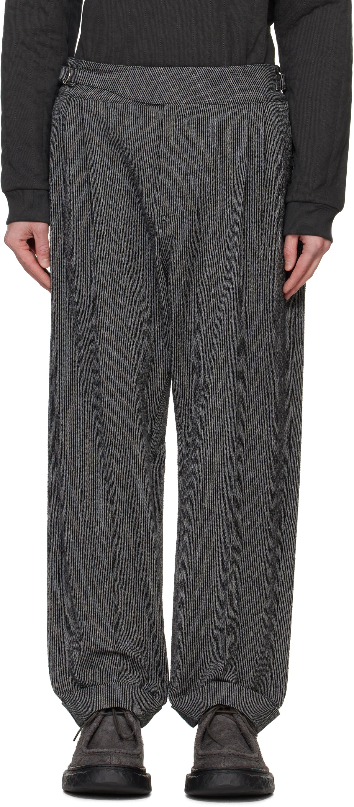 Craig Green Gray Double Pleat Trousers