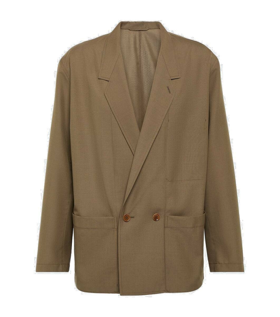Photo: Lemaire Double-breasted twill jacket