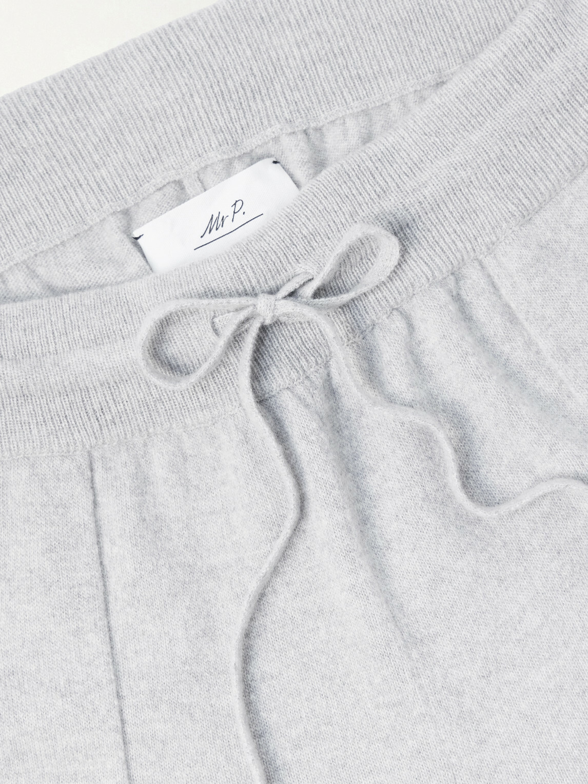 Mr P. - Tapered Merino Wool and Cashmere-Blend Sweatpants - Gray