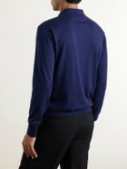 Eleventy - Cotton and Cashmere-Blend Polo Shirt - Blue