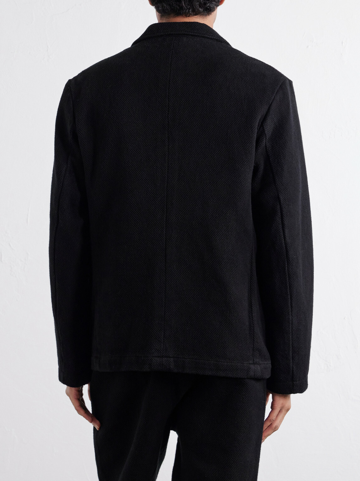 Blue Blue Japan - Cotton-Sashiko Suit Jacket - Black