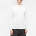 Sunspel Men's Long Sleeve Crew Neck T-Shirt in White