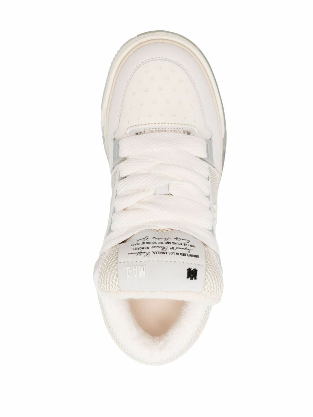 【送料&関税込】AMIRI White Leather And Fabric Ma-1 Sneakers AMIRI MA-1 Sneakers | White | FARFETCH