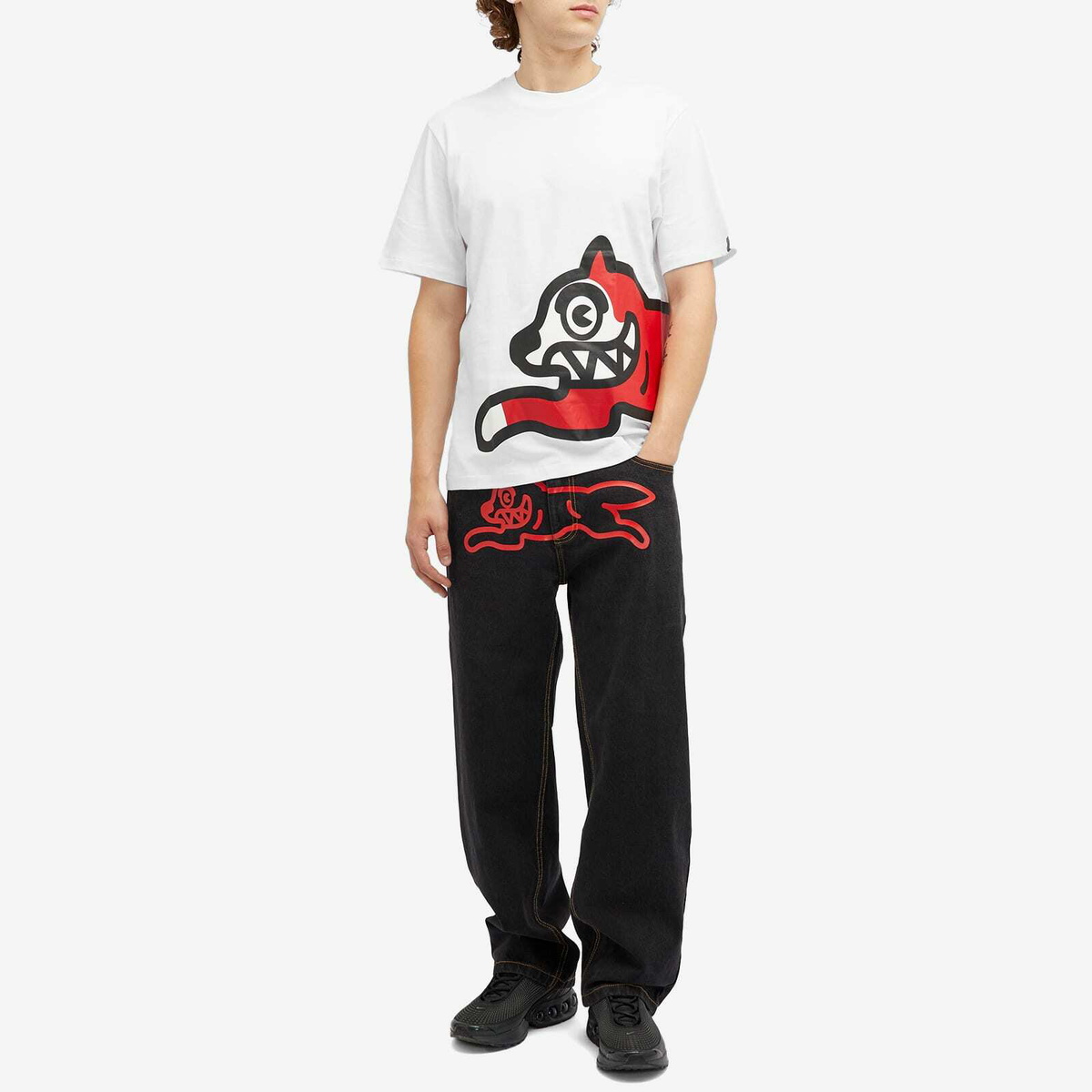 【関税込み】ICECREAM ホワイト Running Dog Tシャツ ICECREAM Running Dog T-shirt White - Wrong Weather