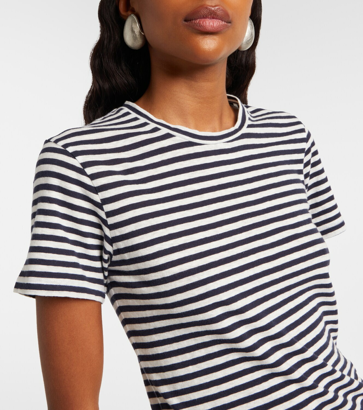 Nili Lotan Lana striped cotton jersey T-shirt