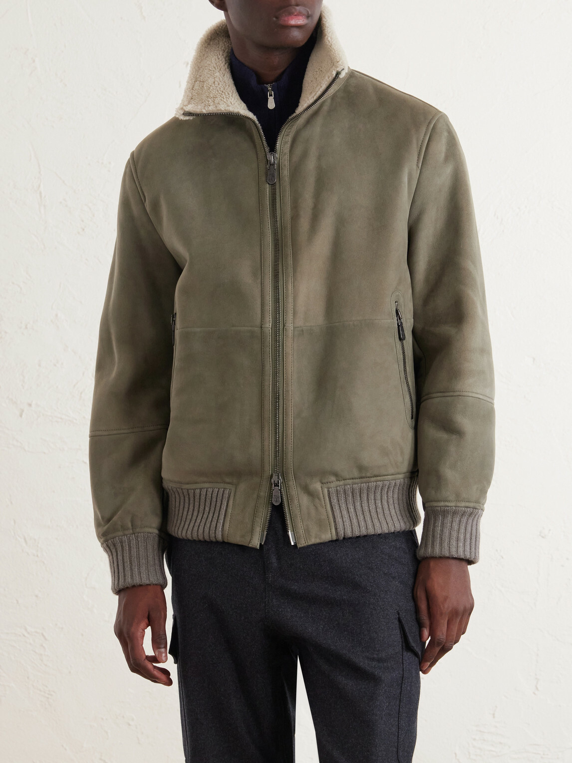 Brunello Cucinelli - Shearling Jacket - Green