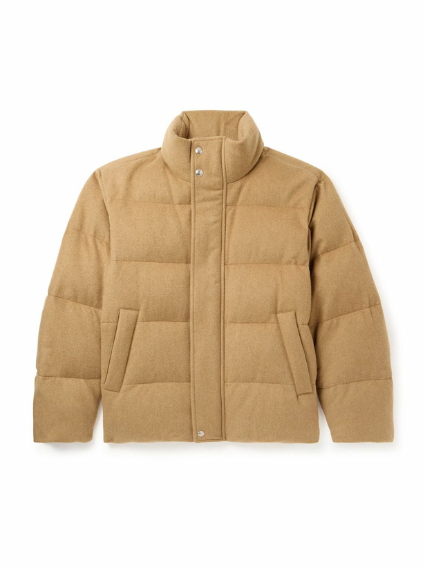 Photo: Loro Piana - Giulio Quilted Storm System® Cashmere Down Jacket - Brown