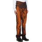 Issey Miyake Men Orange Slim Triangle Jeans