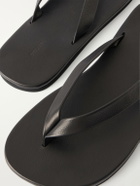 Auralee - Leather Flip-Flops - Black