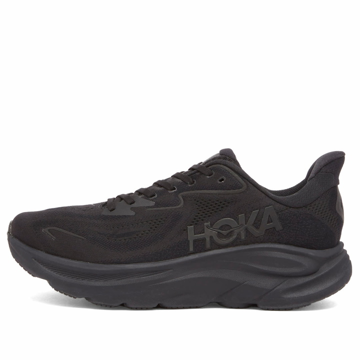 Photo: HOKA ONE ONE Men's M Clifton 10 Sneaker in Black/Black