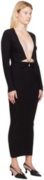 WYNN HAMLYN Black Linda Maxi Dress