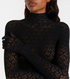 Wolford Mermaid cutout open-knit catsuit