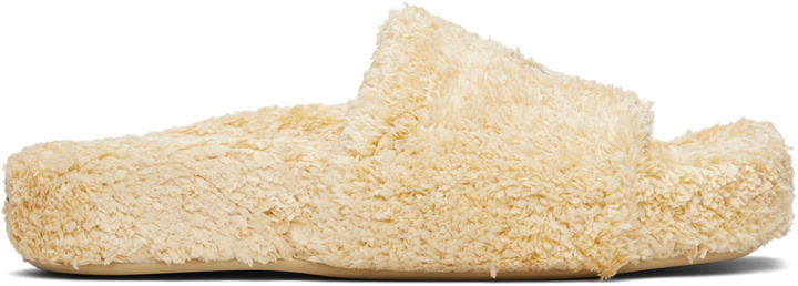 Photo: MM6 Maison Margiela Beige Spugna Vichy Sandals