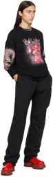 We11done Black Wide Lounge Pants