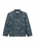 RRL - Wilson Printed Denim Jacket - Blue
