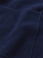 Altea - Ribbed Cotton-Blend Cardigan - Blue