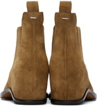 Maison Margiela Tan Heel-Less Western Chelsea Boots