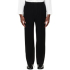 HOMME PLISSÉ ISSEY MIYAKE Black Tuxedo Pleats Trousers