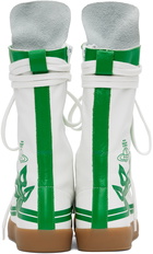 Vivienne Westwood White & Green Boxing Sneakers