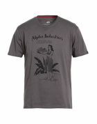 Alpha Industries Mens T-shirt Charcoal