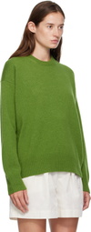 &Daughter Green Innes Slouch Crewneck Sweater