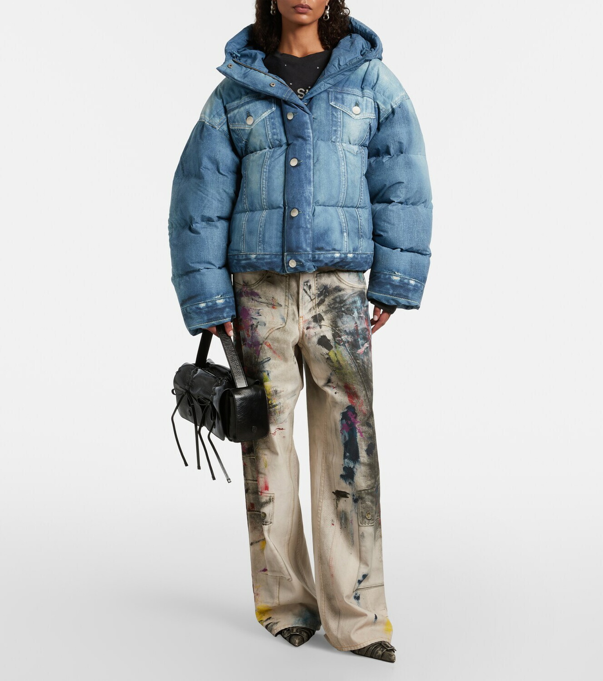 Acne Studios Trompe-l’oeil down jacket