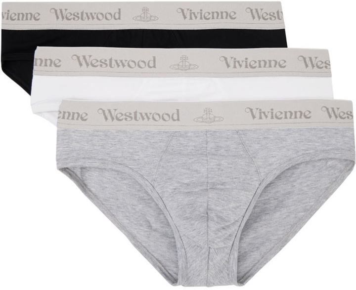 Photo: Vivienne Westwood 3-Pack Multicolor Logo Briefs