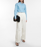 Victoria Beckham - Striped cotton shirt