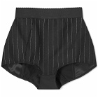 Dolce & Gabbana Women's Striped Hot Pants in Black