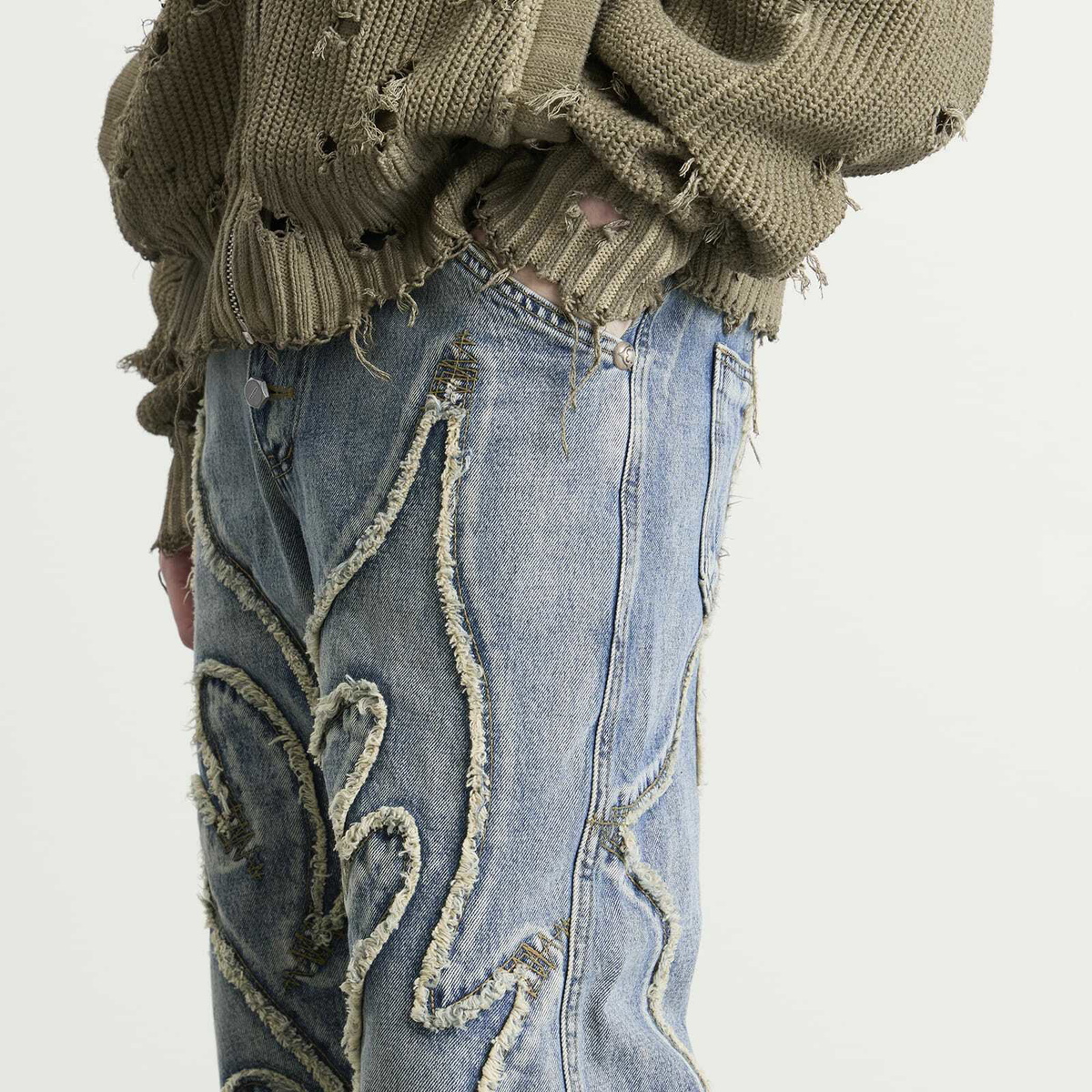Thug Club Men's Tribal Denim Jeans in Blue