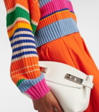 Staud Hampton cropped half-zip sweater