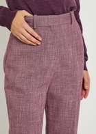 Calvin Klein Lucia Slim-leg Cotton-blend Trousers Red Light