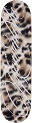 The Skateroom Brown Mowalola Edition 'CHEETAH' Skateboard Deck