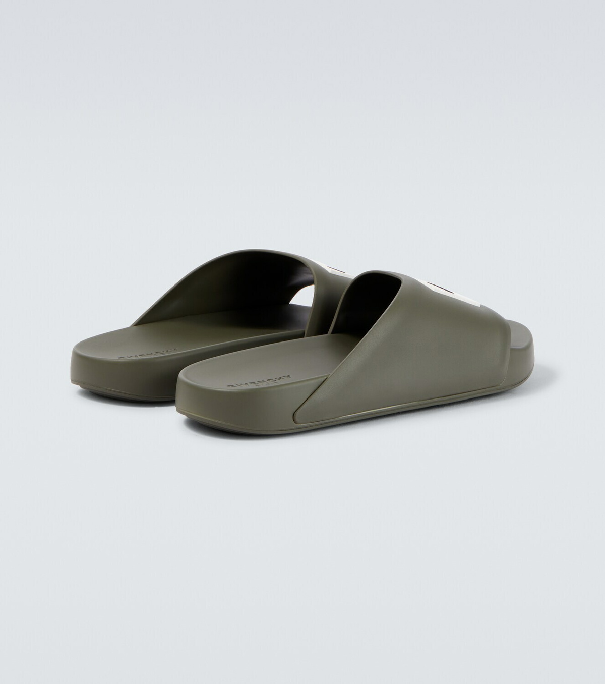 Givenchy Logo PU slides