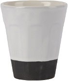 BKLYN CLAY SSENSE Exclusive White Faceted Tumbler