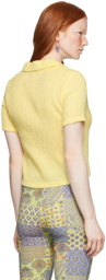 Paloma Wool Yellow Josefina Short Sleeve Shirt