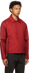 Craig Green Red Quilted Skin Jacket