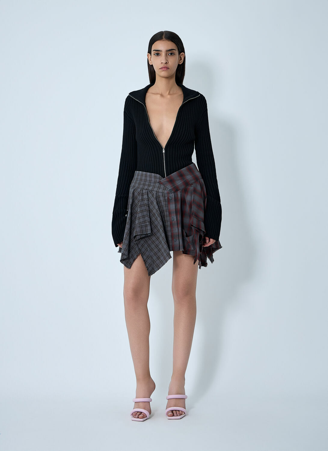 Alexander Wang De-Constructed Mini Skirt
