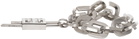 Givenchy Silver G Link Padlock Bracelet