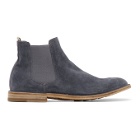 Officine Creative Blue Steple 5 Chelsea Boots