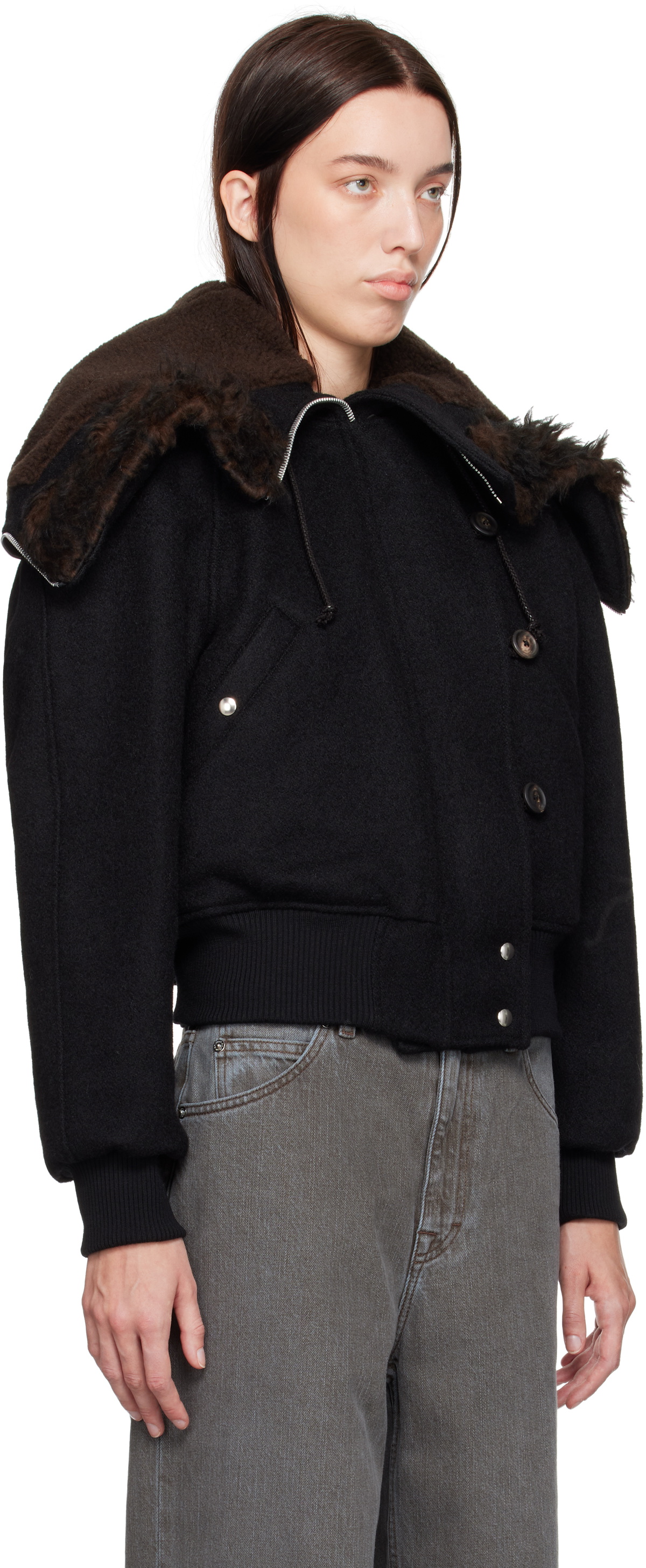 OUR LEGACY Black Force Bomber Jacket Our Legacy OUR LEGACY Black Force Bomber Jacket Our Legacy