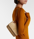 Saint Laurent Niki Mini raffia shoulder bag