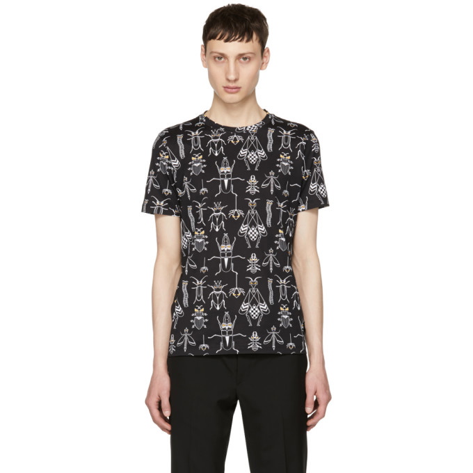 Photo: Fendi Black All Over Super Bugs T-Shirt