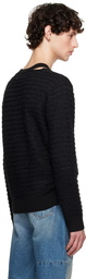 MM6 Maison Margiela Black Cutout Sweater
