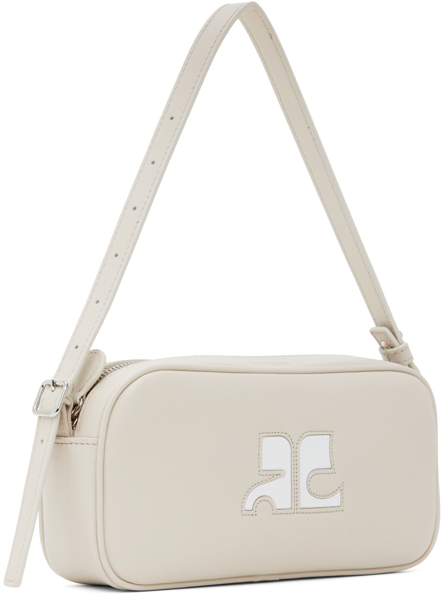 Courrèges Off-White Camera Baguette Shoulder Bag