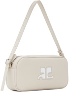 Courrèges Off-White Camera Baguette Shoulder Bag